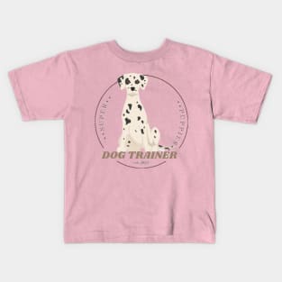 Dog Trainer Dalmatian Kids T-Shirt